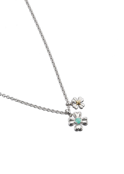 Amazonite Clover Pendant
