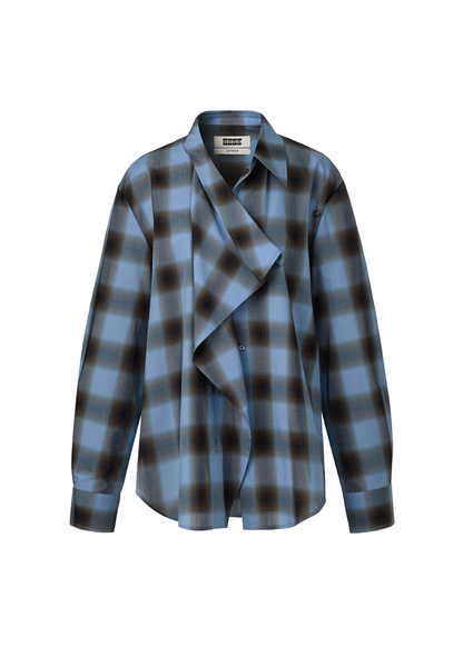 Plaid Multi-way Shirt