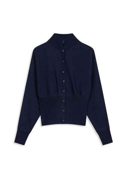 Button Up Blouson Cardigan