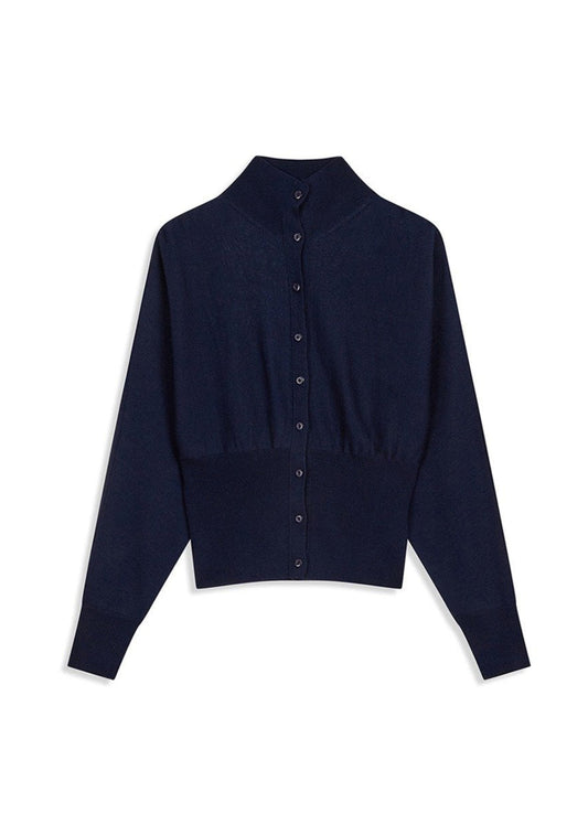 Button Up Blouson Cardigan