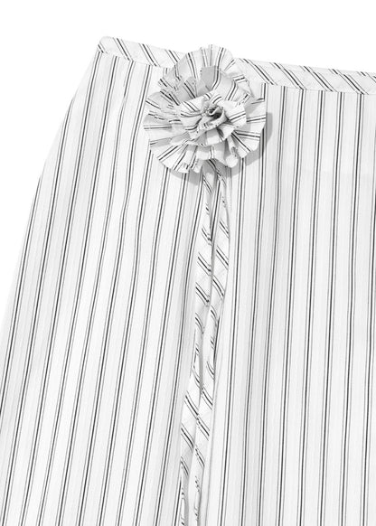 Stripe Corsage Long Skirt