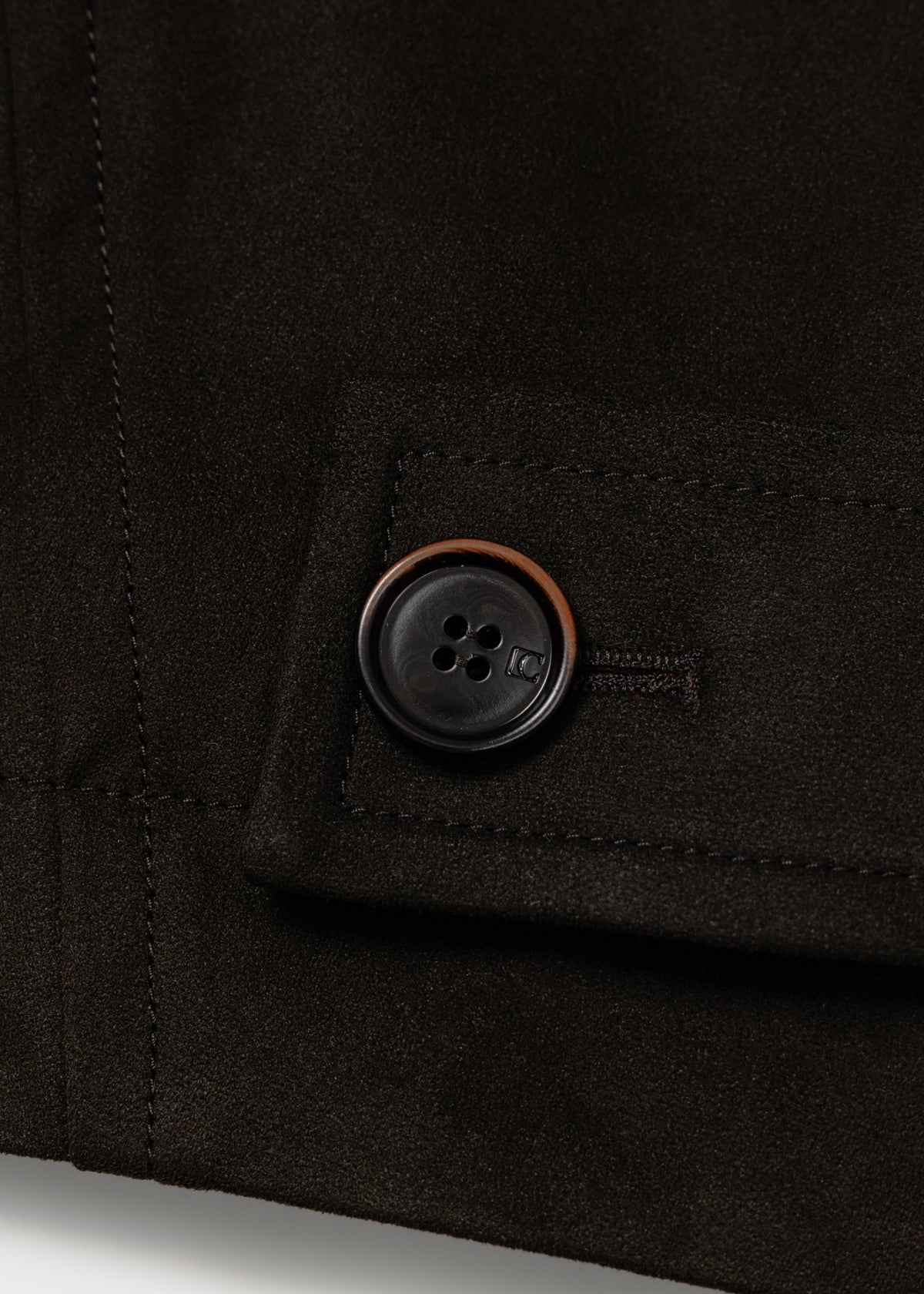 Suede Trench Coat