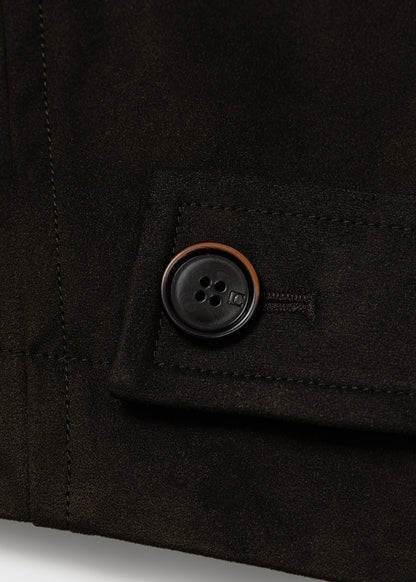 Suede Trench Coat