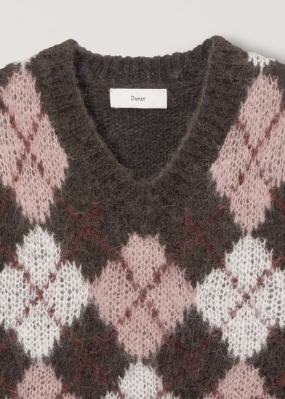 Baby Alpaca Argyle Sweater