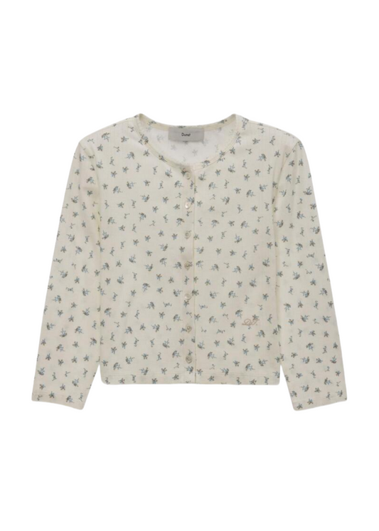 Pointelle Crewneck Cardigan