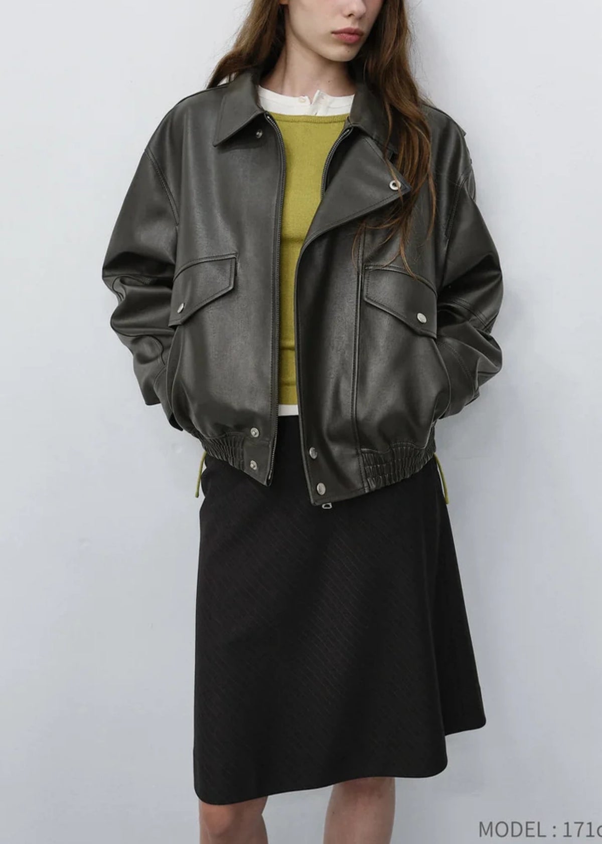 Cropped Alter-leather Blouson