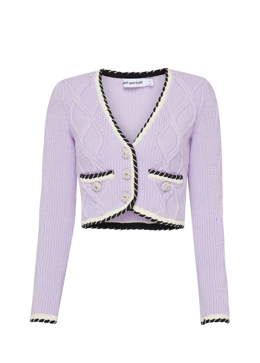 Cropped Knit Cardigan