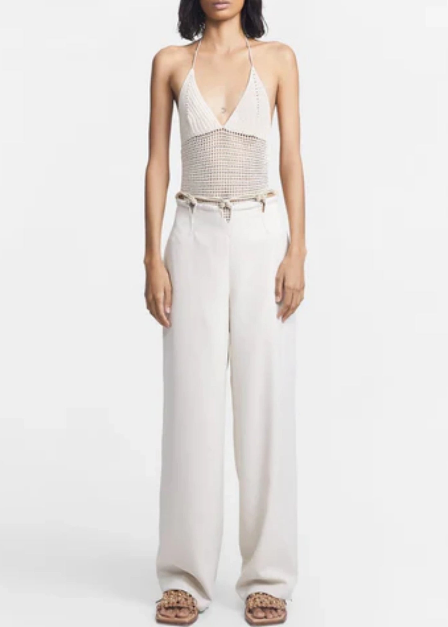 Crochet Tie Bodysuit