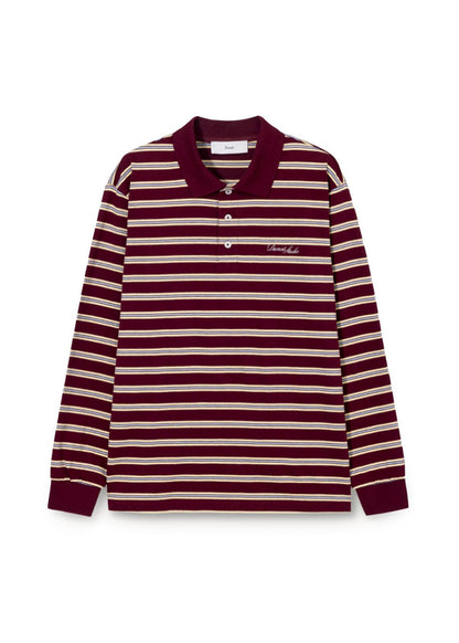 Multi Stripe Collared T-shirt
