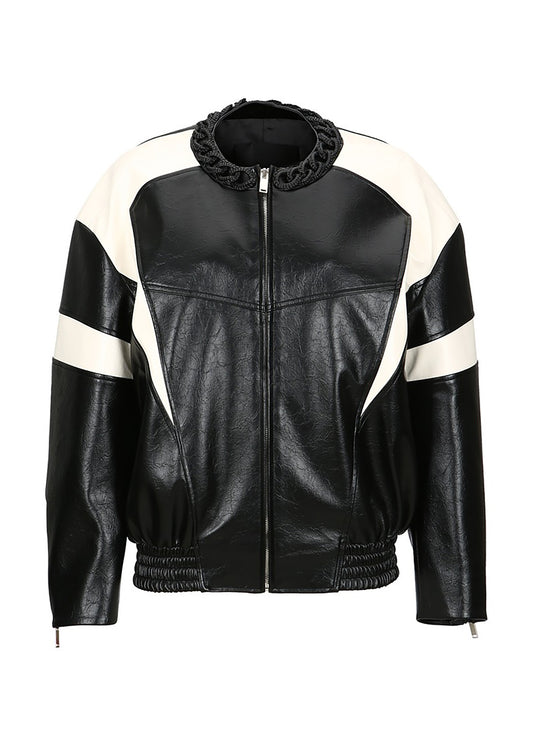 Leather Bomber Jacket