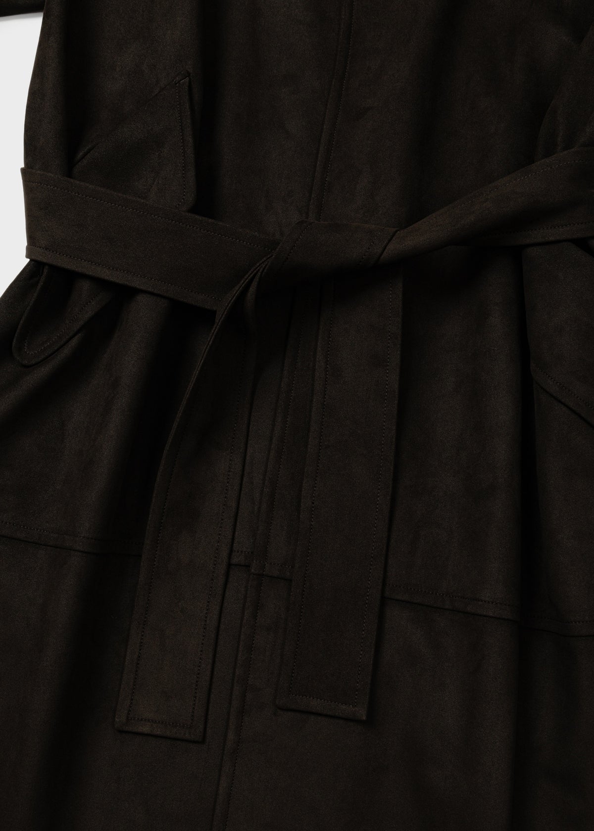 Suede Trench Coat