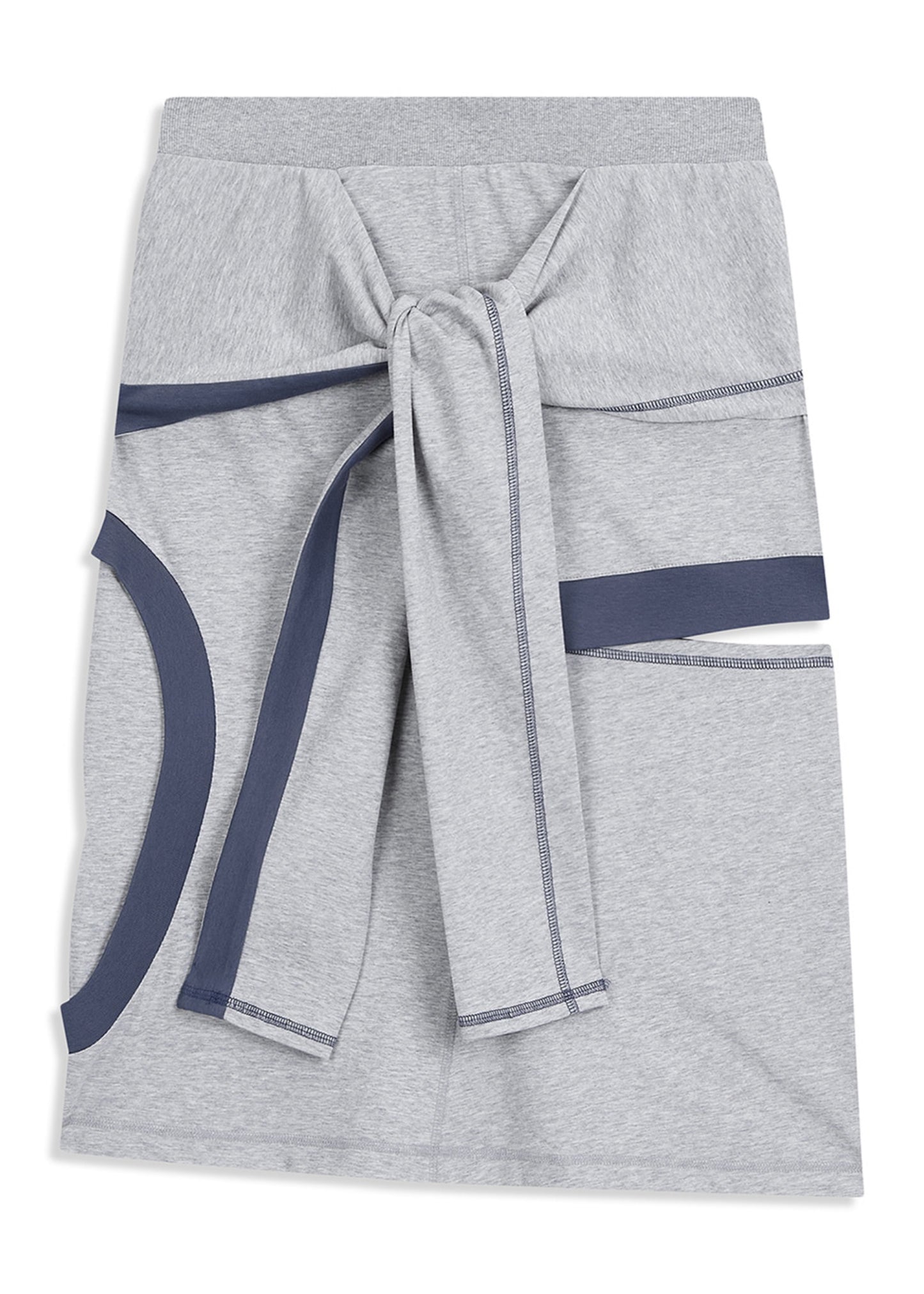 Color Block Panel Cutout Skirt