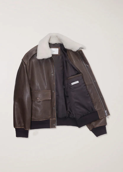 Detachable A-2 Leather Blouson