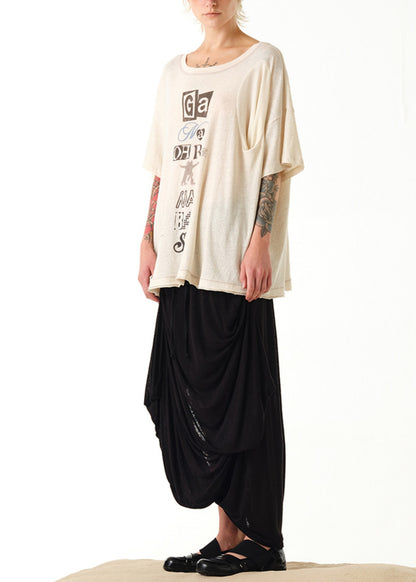 Scoop Neck Phonetic Tee