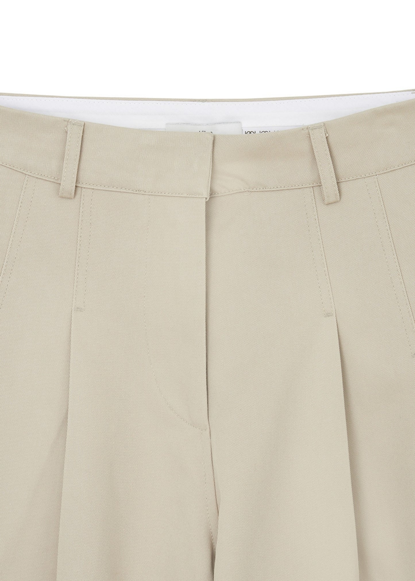 Curved Seam Wide Pants