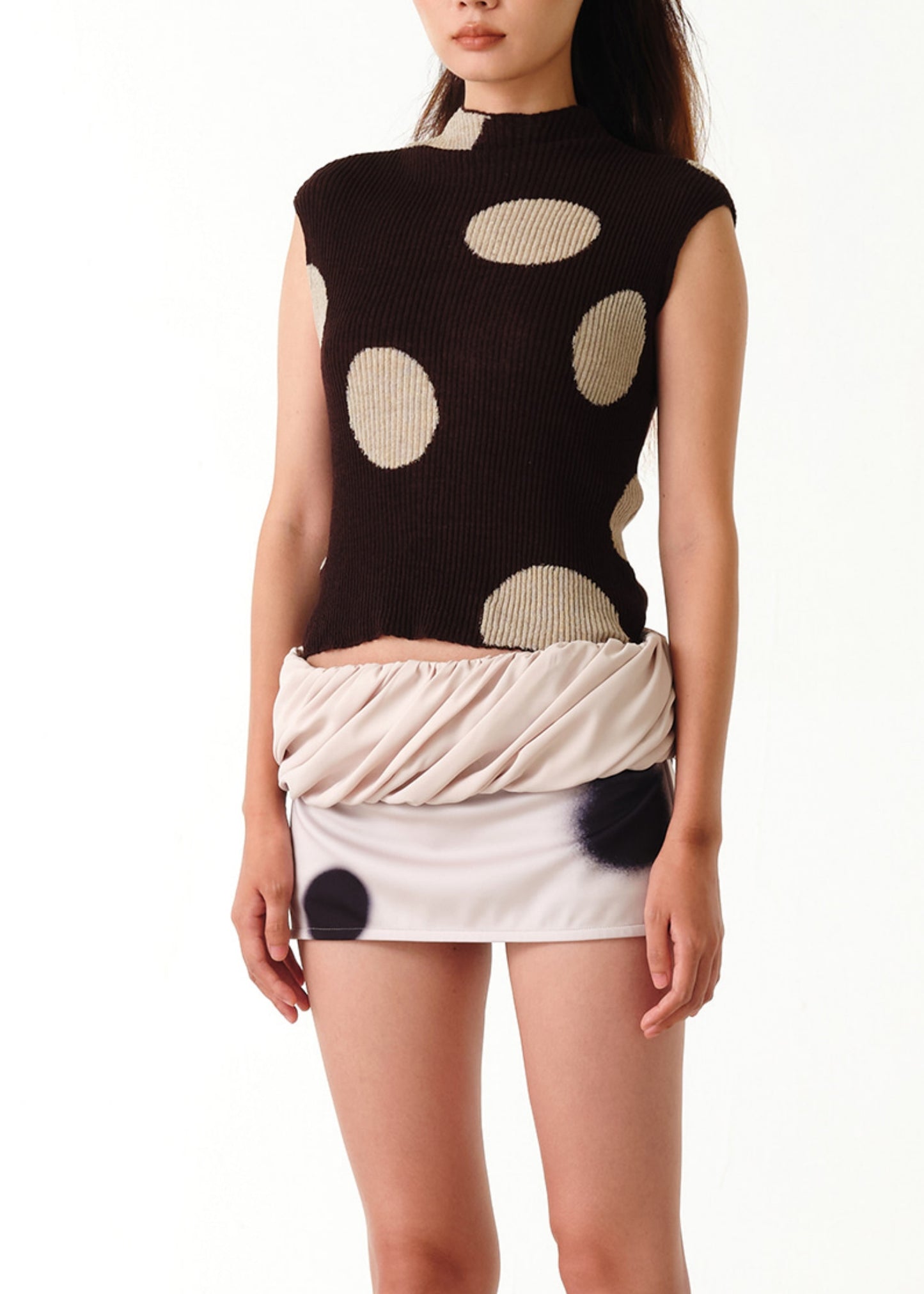 Ribbed Dot Top