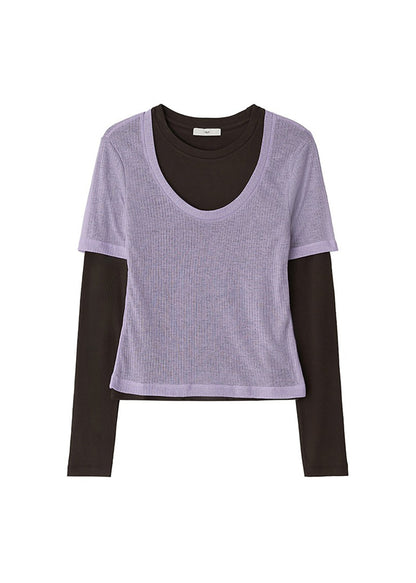 Layered Jersey Top