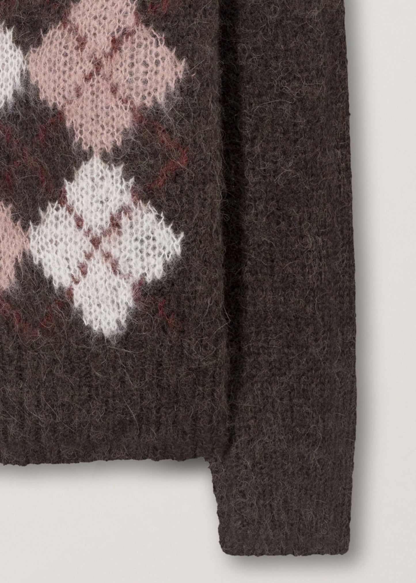 Baby Alpaca Argyle Sweater