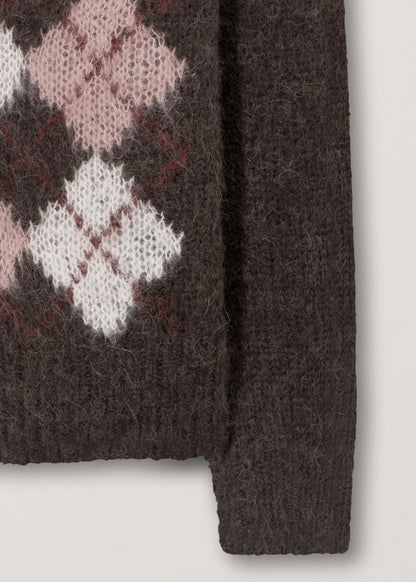 Baby Alpaca Argyle Sweater