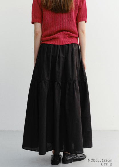 Tiered Maxi Skirt