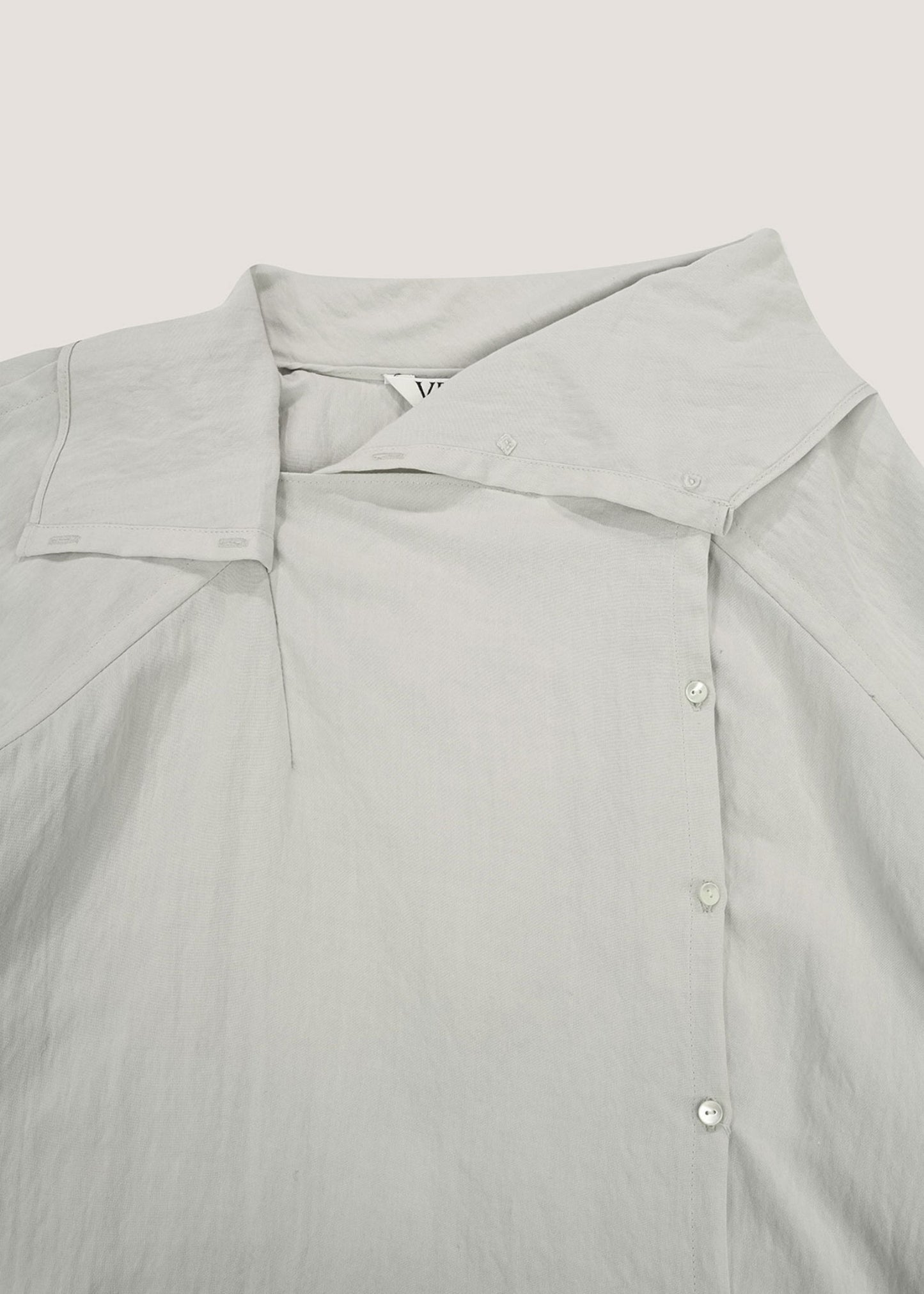 Asymmetry Draped Blouse