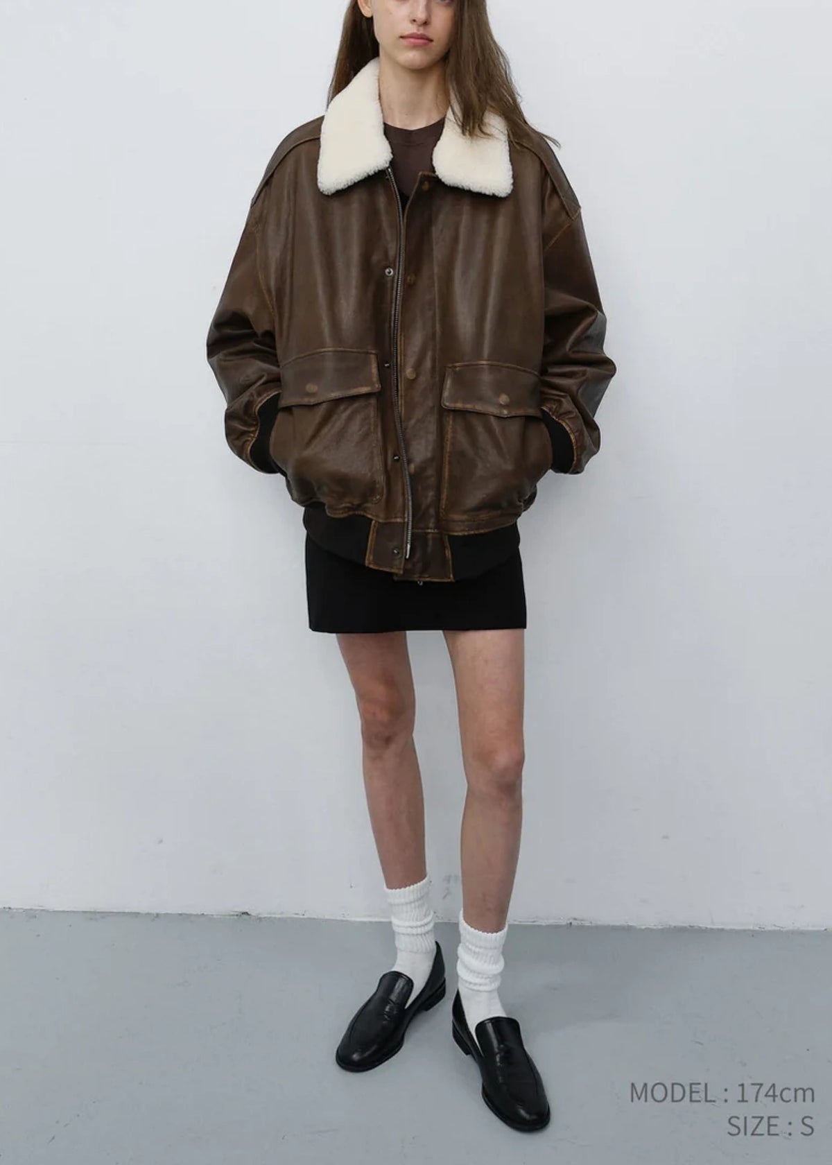 Detachable A-2 Leather Blouson