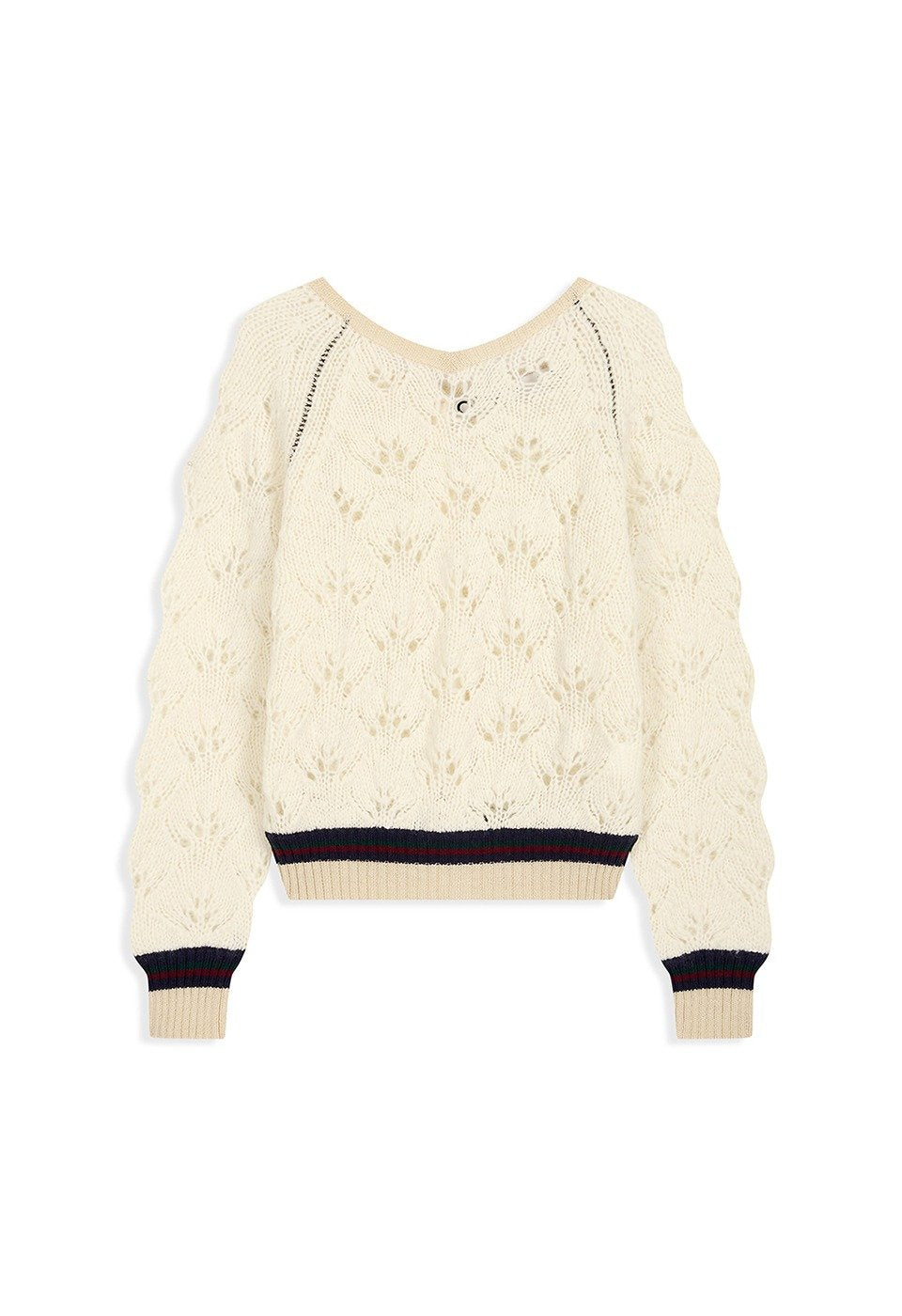Open Back Pointelle Knit