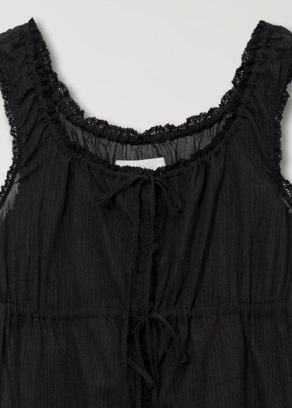 Shirring Sleeveless Blouse