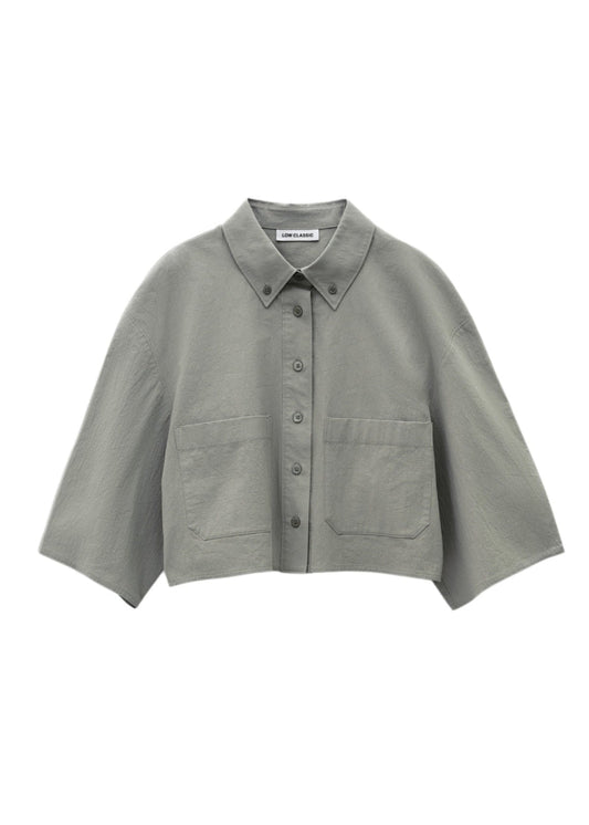 Half Sleeve Cropped Shirt