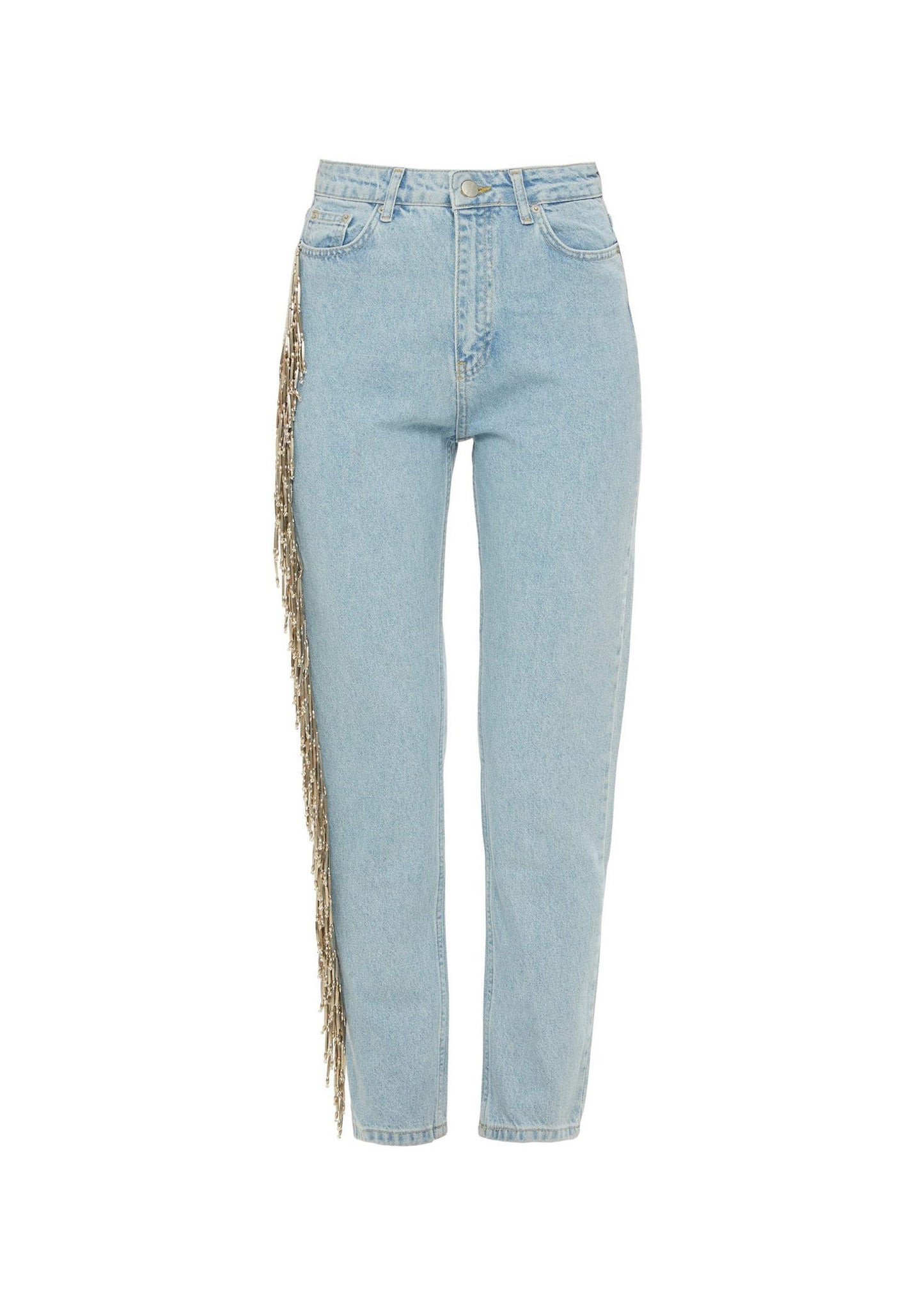 Decorated Denim Pants
