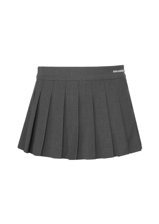 Academic Pleated Mini Skirt