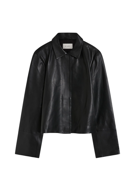 Leather Minimal Jacket