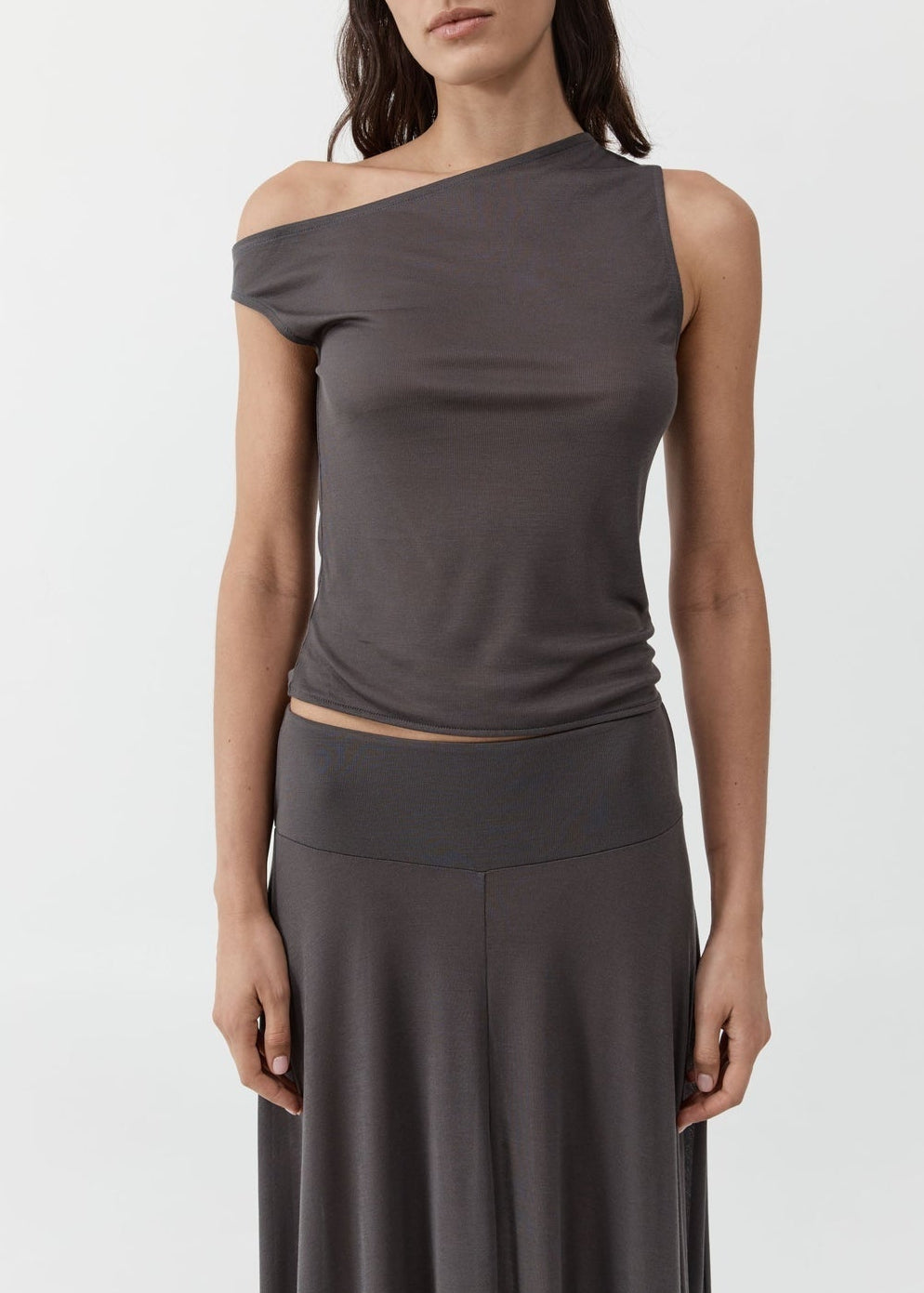 Fine Jersey Asymm Top