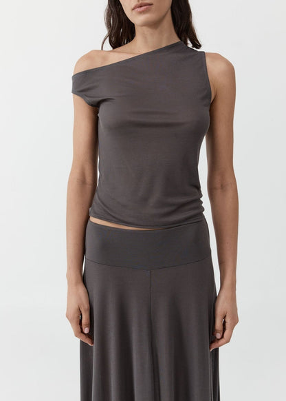 Fine Jersey Asymm Top