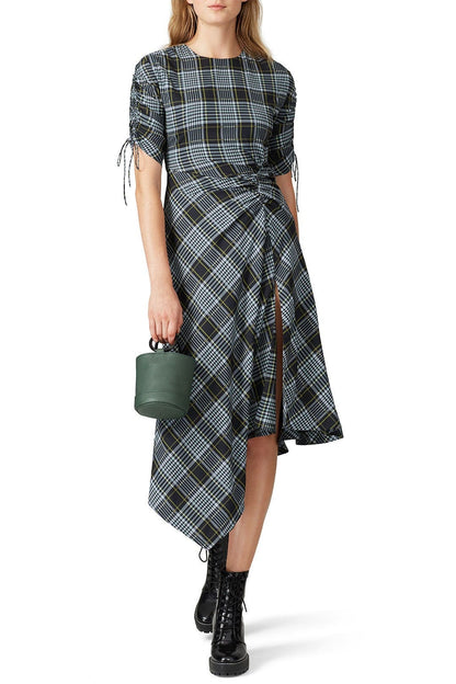 Plaid Handkerchief Dress
