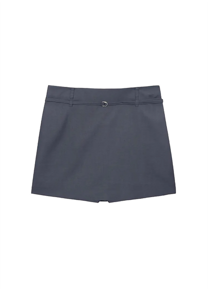 Belted Mini Skirt