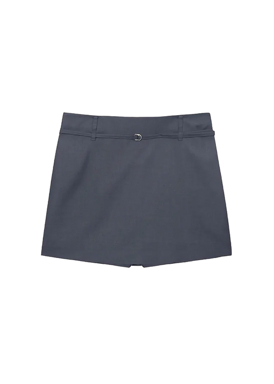 Belted Mini Skirt