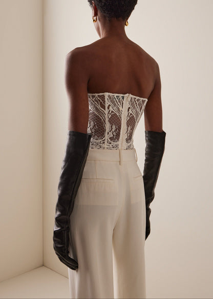 Cotton-blend Lace Top