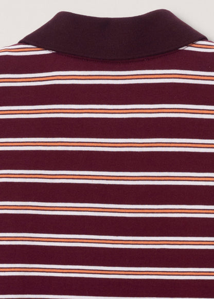 Multi Stripe Collared T-shirt