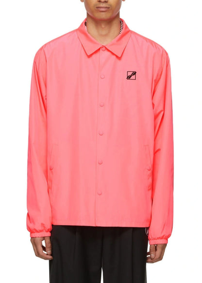 Neon Pink Logo Windbraker