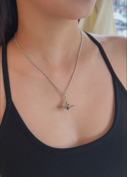 New Tiny Orb Pendant Necklace