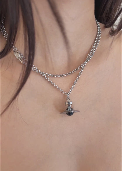 Man. New Tiny Orb Pendant Necklace