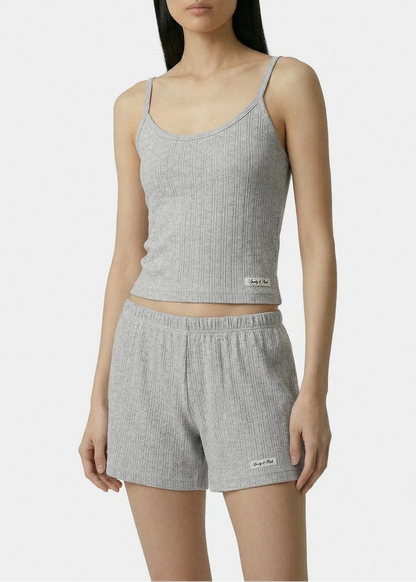 Signature Logo Pointelle Tank