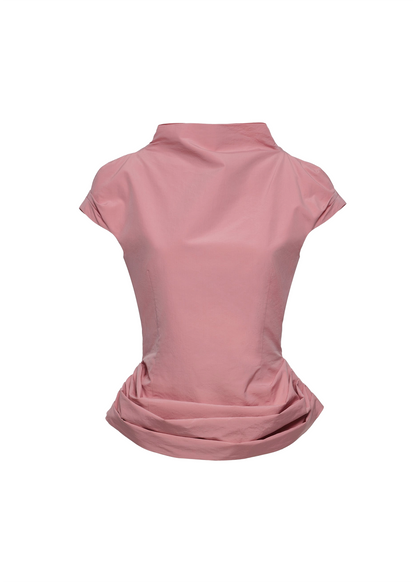 Fitted Draped Blouse