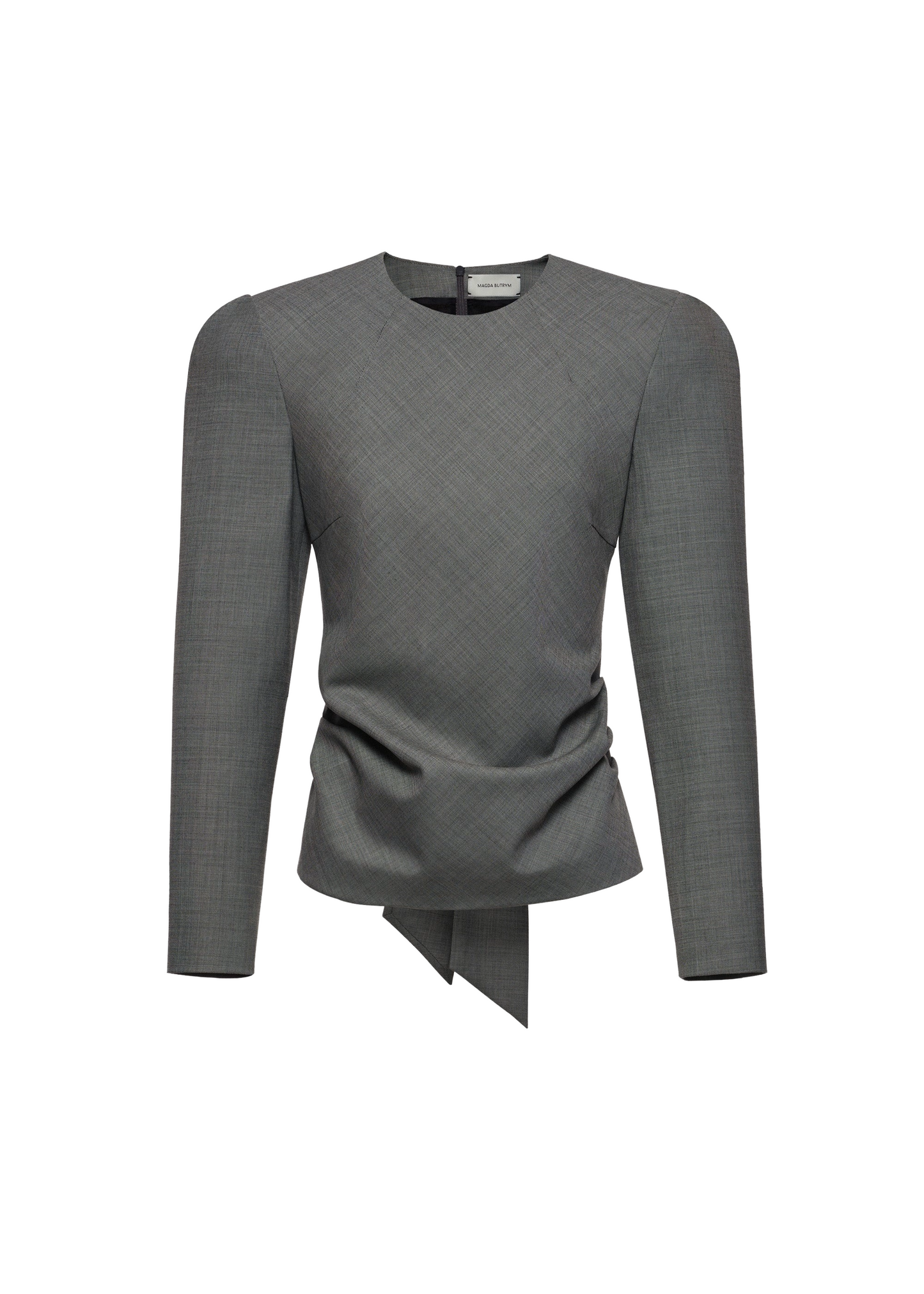 Fitted Blouse With Back Tie Detail