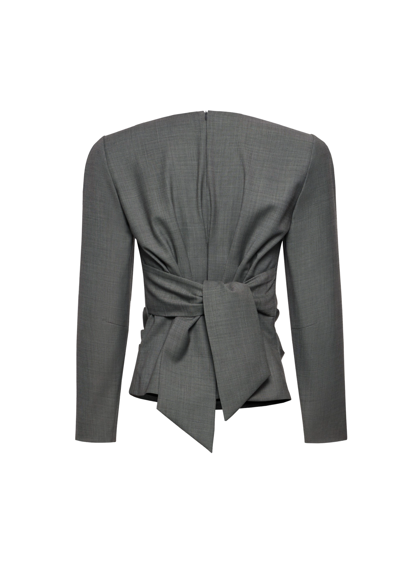 Fitted Blouse With Back Tie Detail