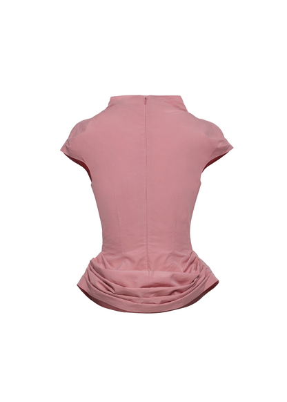 Fitted Draped Blouse