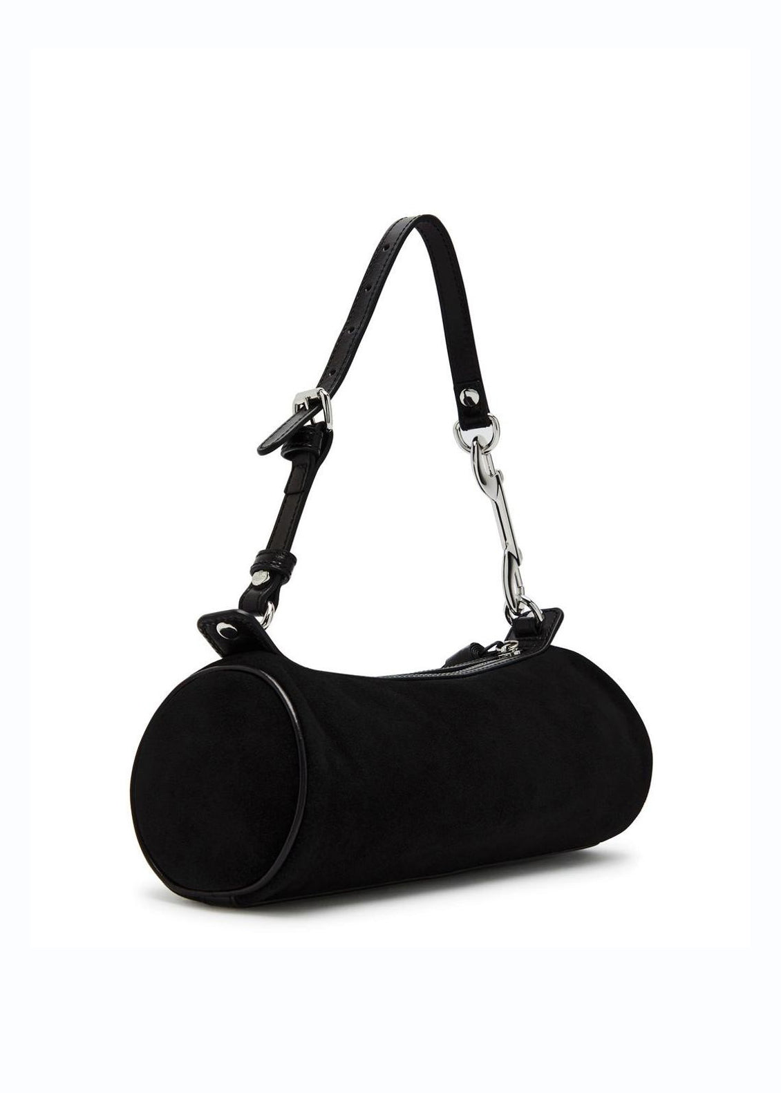 Cindy Cylinder Suede Bag