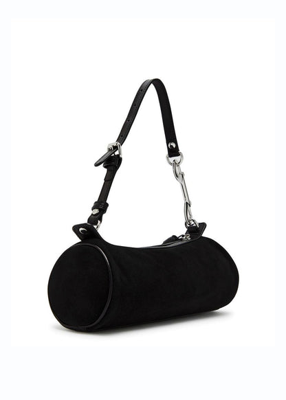 Cindy Cylinder Suede Bag