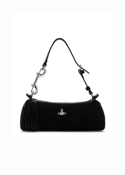 Cindy Cylinder Suede Bag